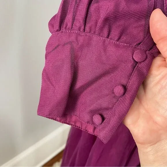 NWT Ivy City Co Florence Tulle Dress Plum size Large - Picture 10 of 13